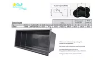 GFK-Rechteckbecken E300ET 300*150*100cm 3300ltr.