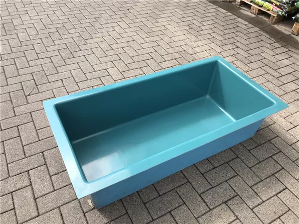 GFK-Rechteckbecken E200T Türkisblau RAL 5018 20010060cm 750ltr. GFK-Rechteckbecken E200T Türkisblau RAL 5018 20010060cm 750ltr.