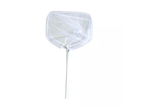 Alu-Kescher weiß mit Stiel 90cm, Netz fein 2417cm