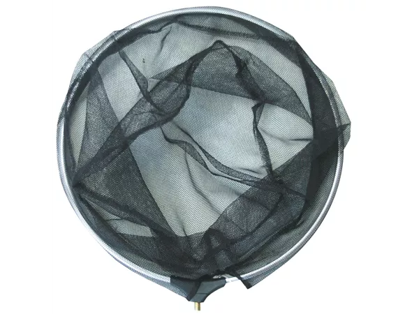Kescher Netz schwarz Ø35cm rund, Netz grob